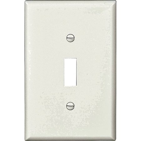EATON WIRING DEVICES Wall Plate 1Gang Tgl Mid White PJ1W